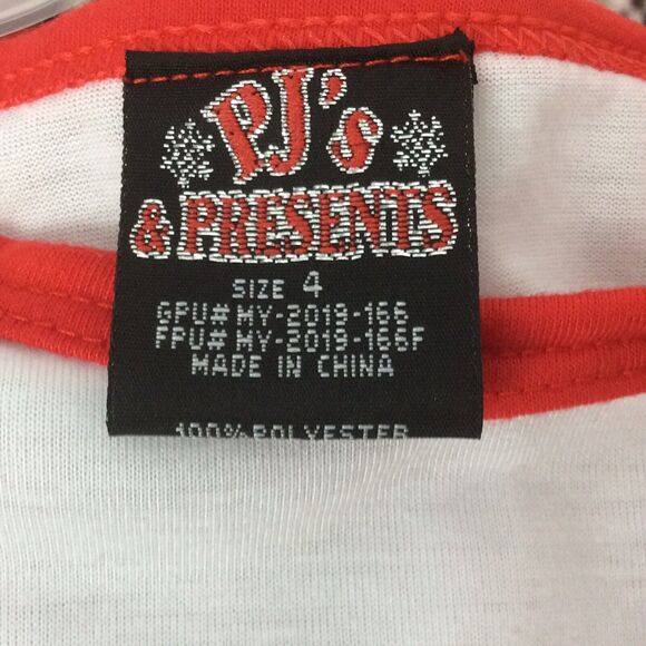 PJ’s & Presents Girls Size 4 Pajama Set “Fa La La La Llama” Christmas Sleepwear - Picture 3 of 6